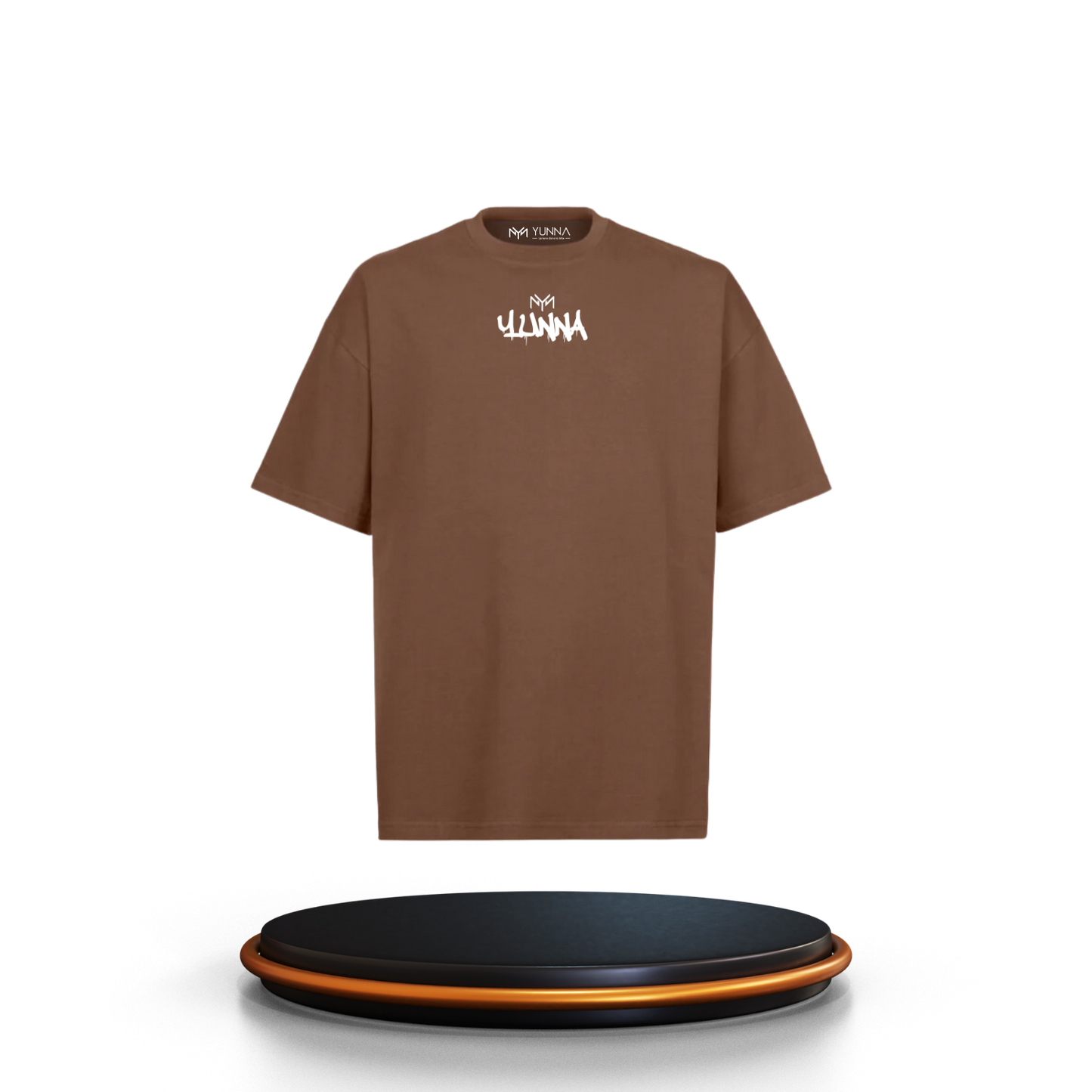 T-shirt Graffiti Marron