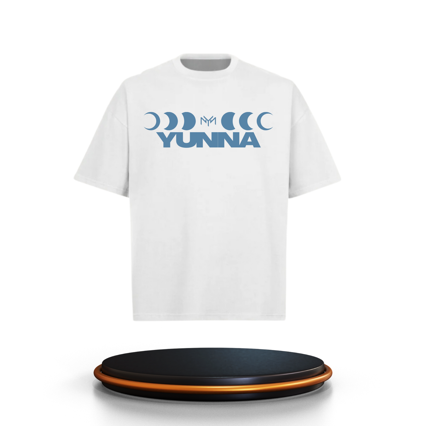T-shirt Phase Lunaire Boxy Blanc