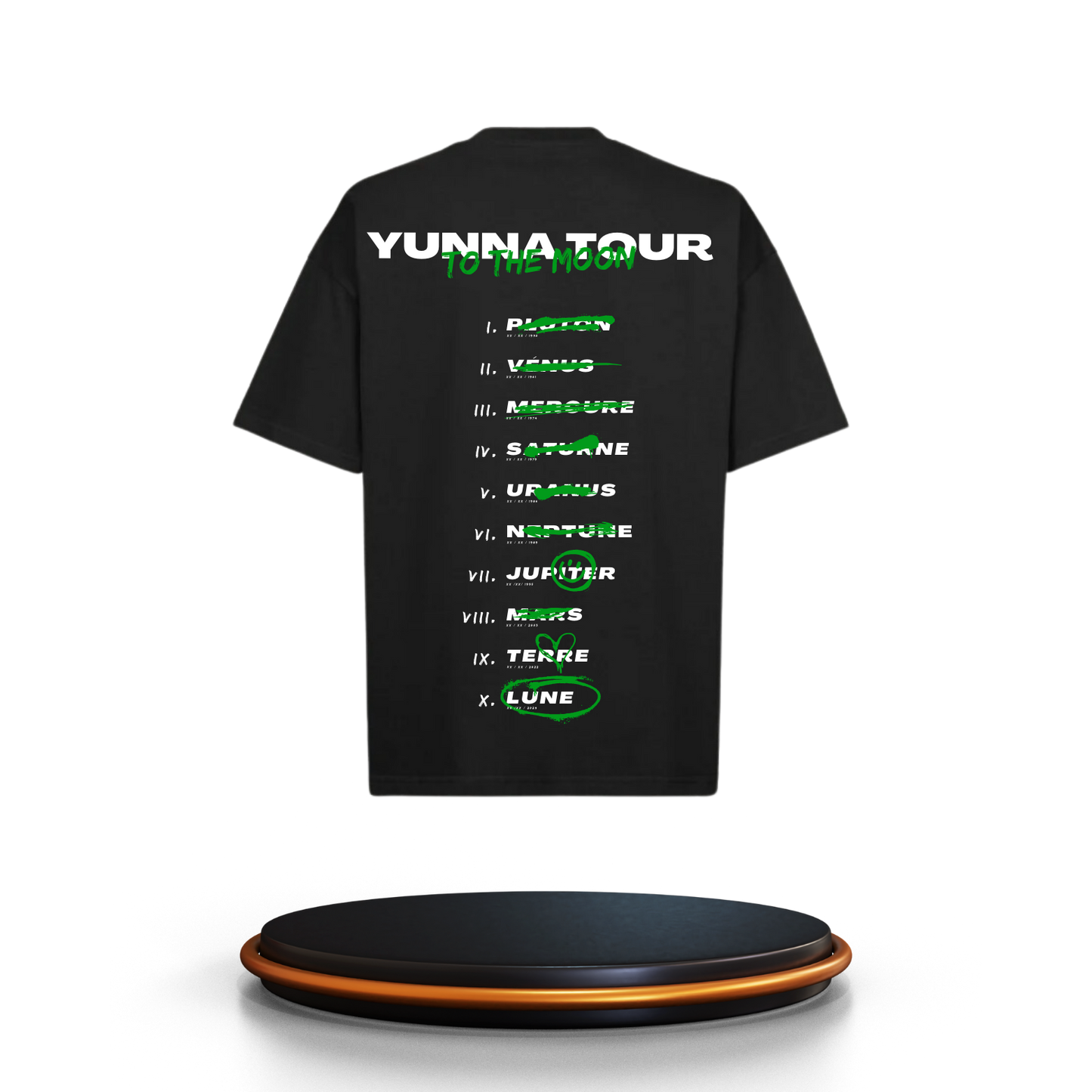 T-shirt Yunna Tour Noir