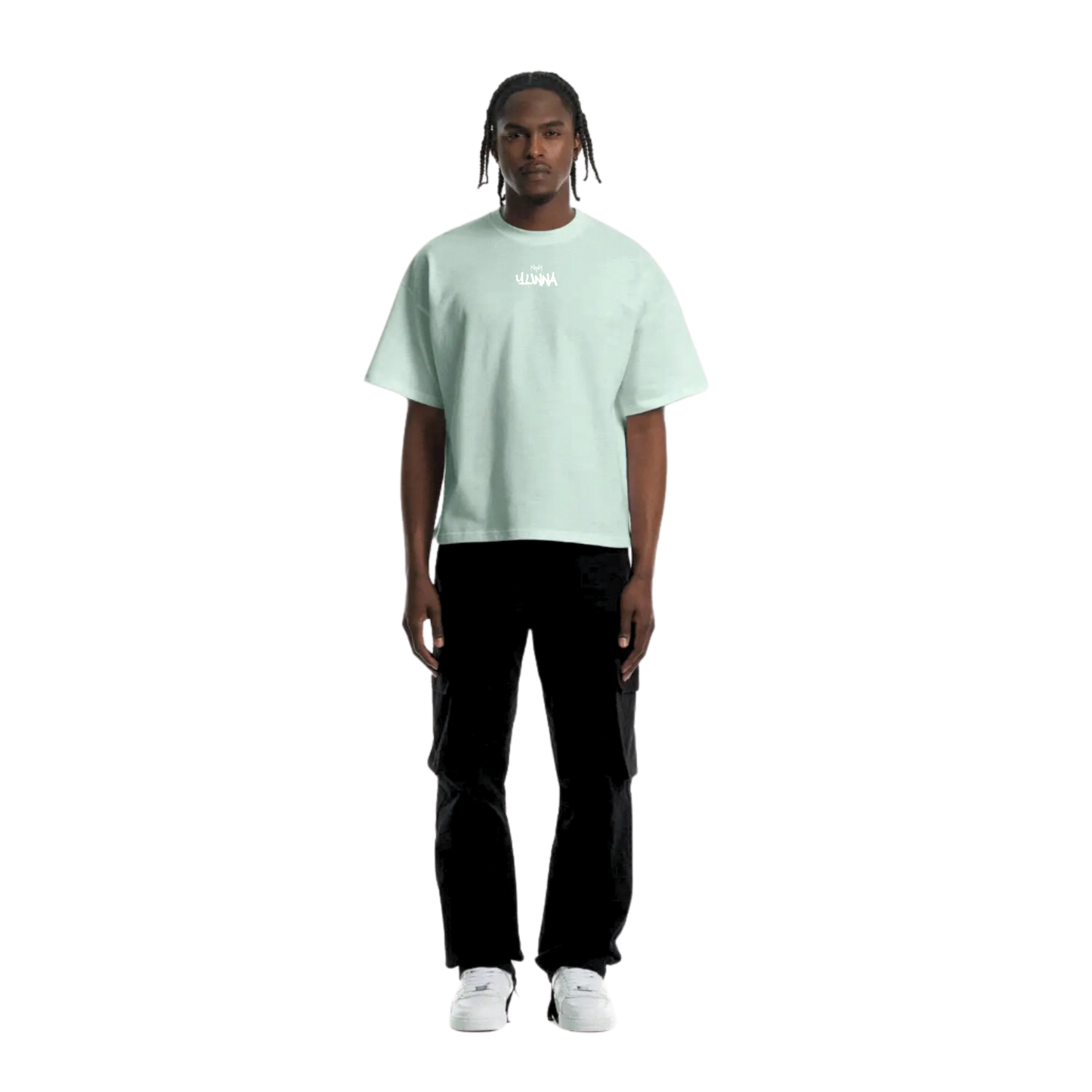 T-shirt Boxy Graffiti Bleu Ciel