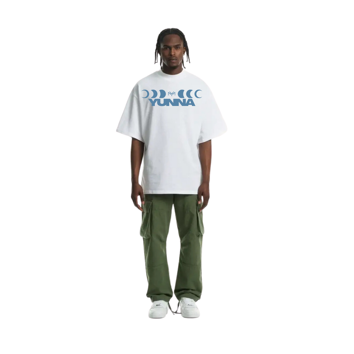T-shirt Phase Lunaire Ultra Oversize Blanc