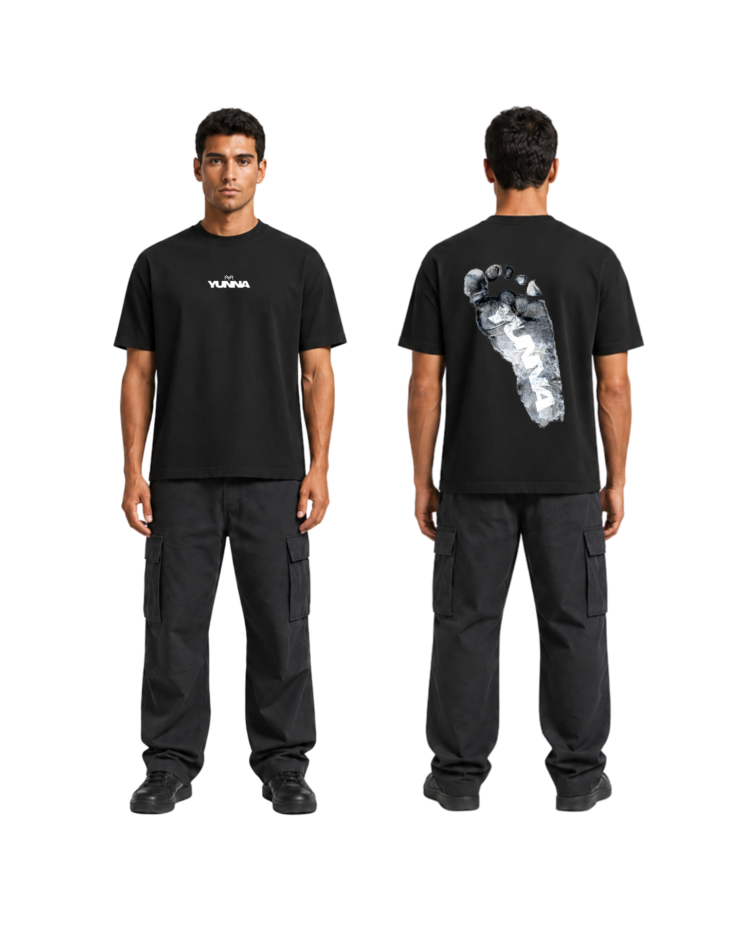 Footprint Black T-shirt