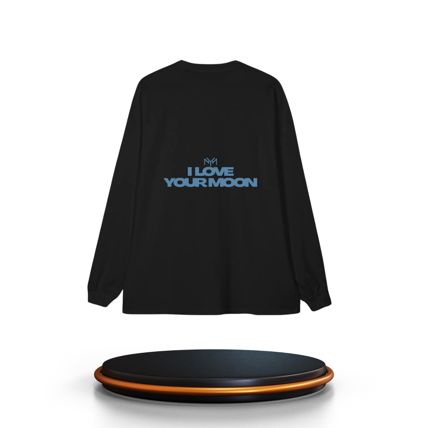 T-shirt ML Noir "I love your moon"
