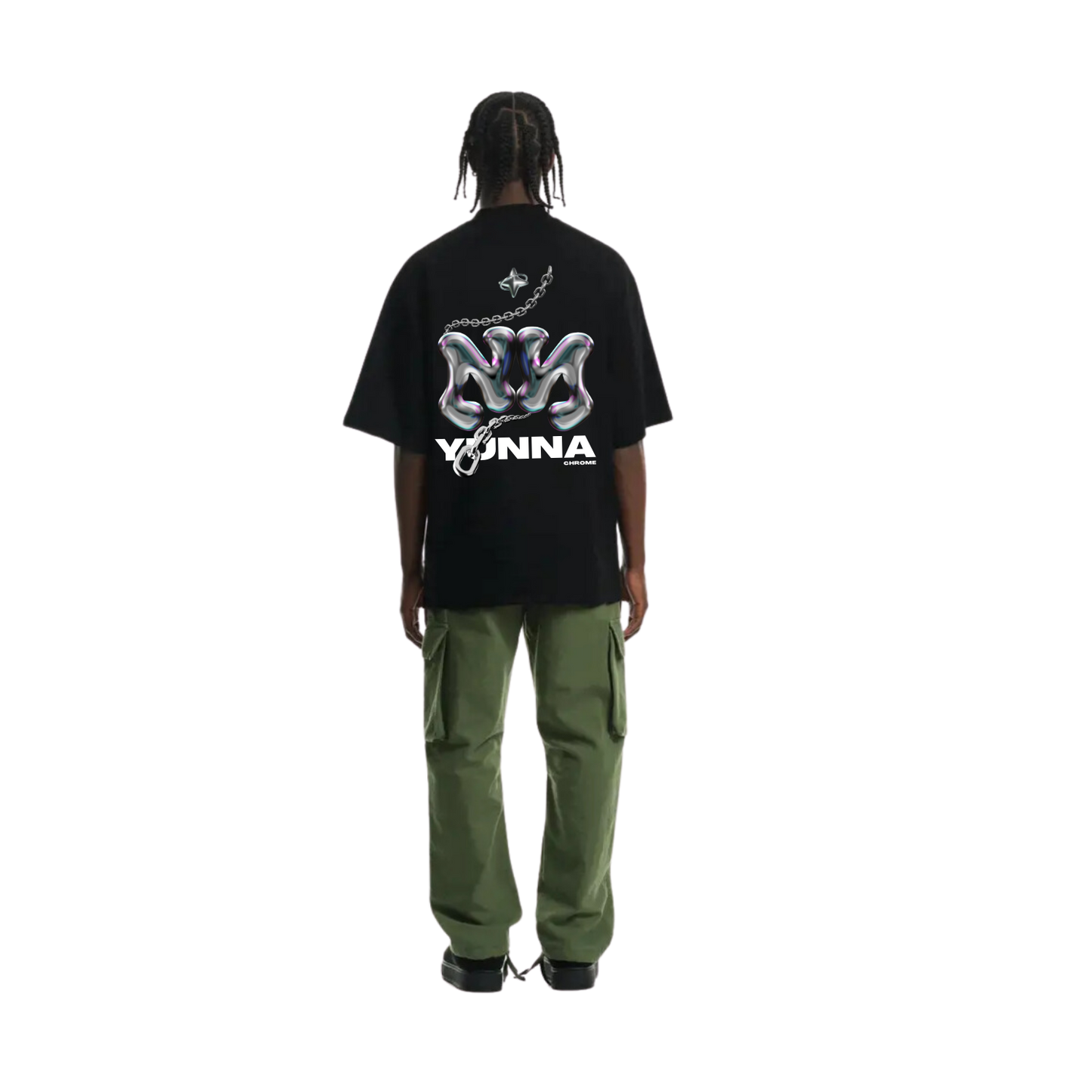 T-shirt Chrome Ultra Oversize Noir