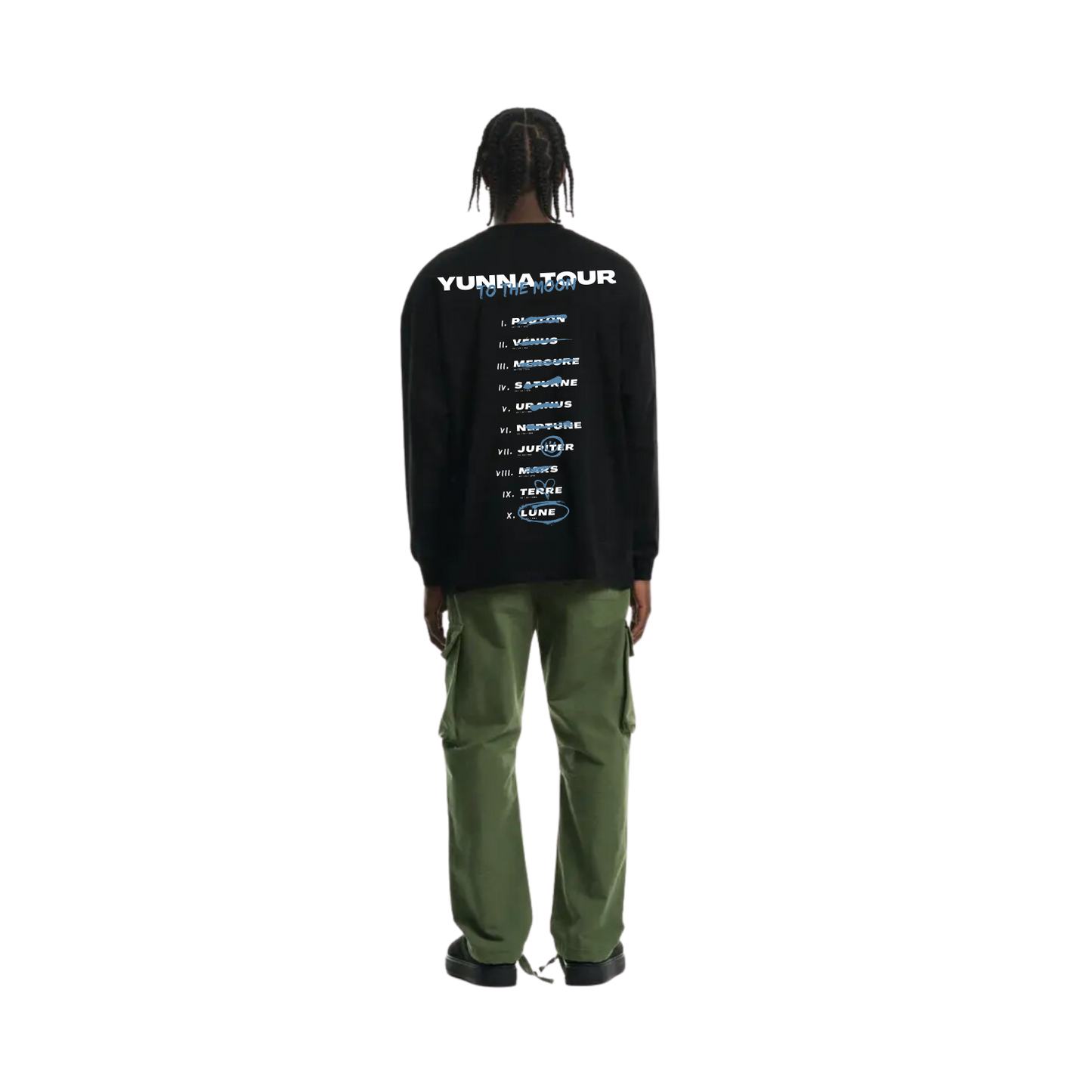 T-shirt manche longue Yunna Tour Noir