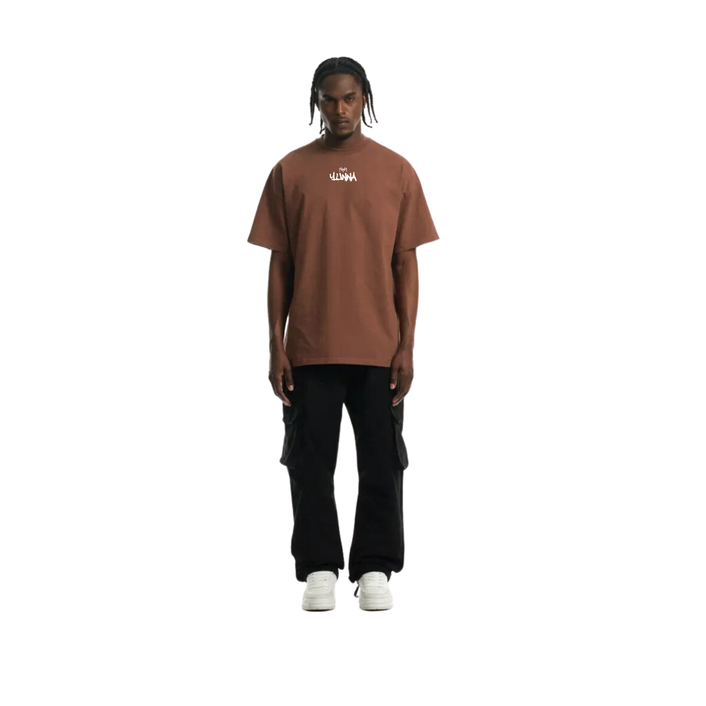T-shirt Graffiti Marron