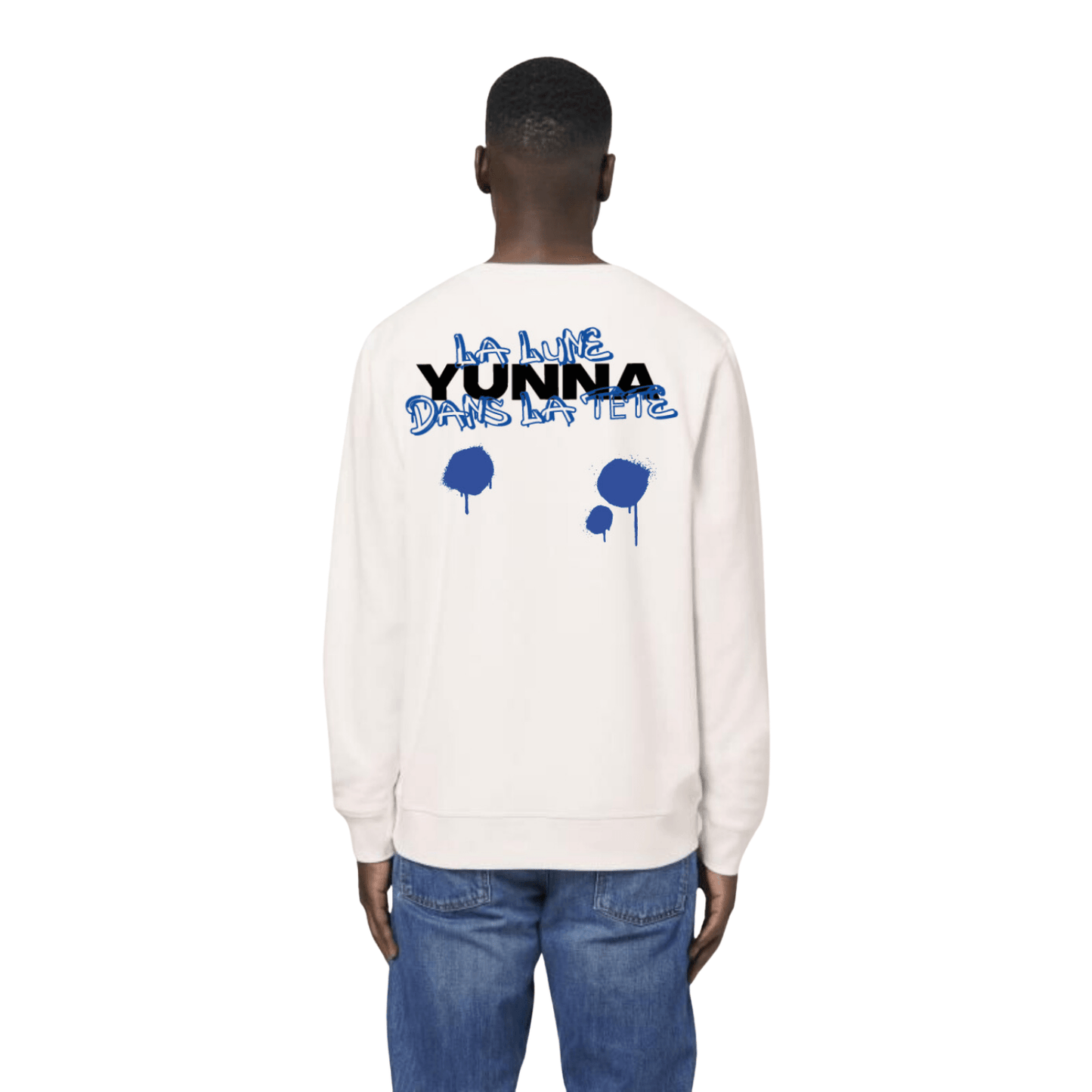 Sweat Blanc Unisexe - Graffiti - Yunna France