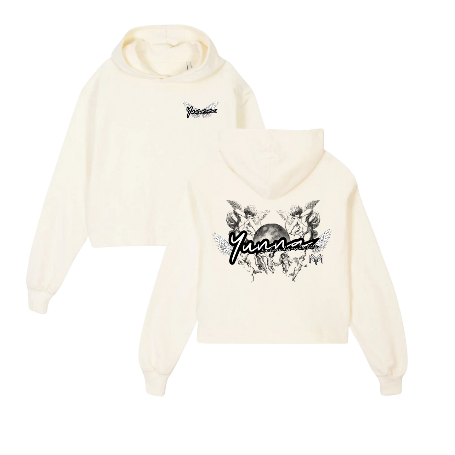 Hoodie Court Crème - Personnalisation - Yunna France