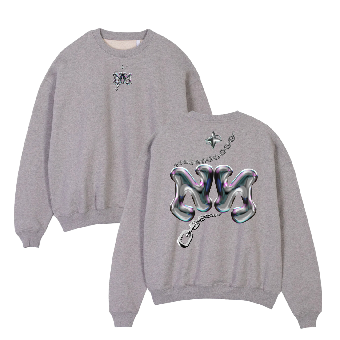 Pull Gris - Personnalisation - Yunna France
