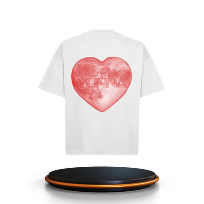 T-shirt Love Boxy Blanc