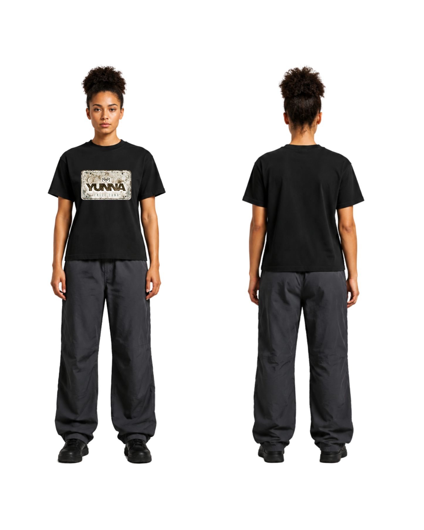 Adress badge Black T-shirt
