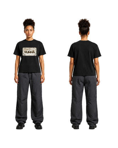 Adress badge Black T-shirt