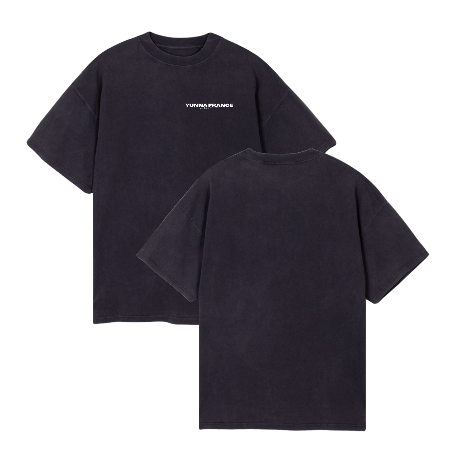 T-shirt Oversize Acid Grey - Personnalisation - Yunna France