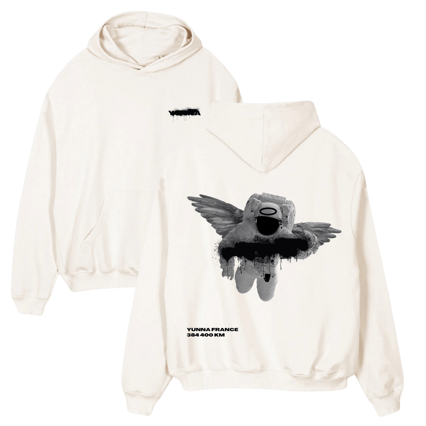 Hoodie Crème - Personnalisation - Yunna France
