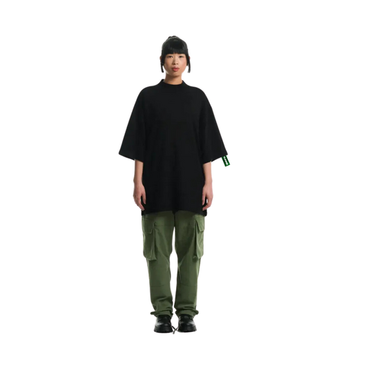 T-shirt Ultra Oversize Noir Etiquette