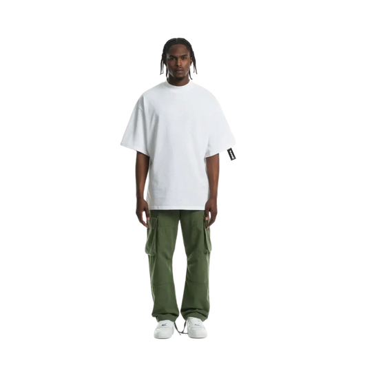 T-shirt Ultra Oversize Blanc Etiquette