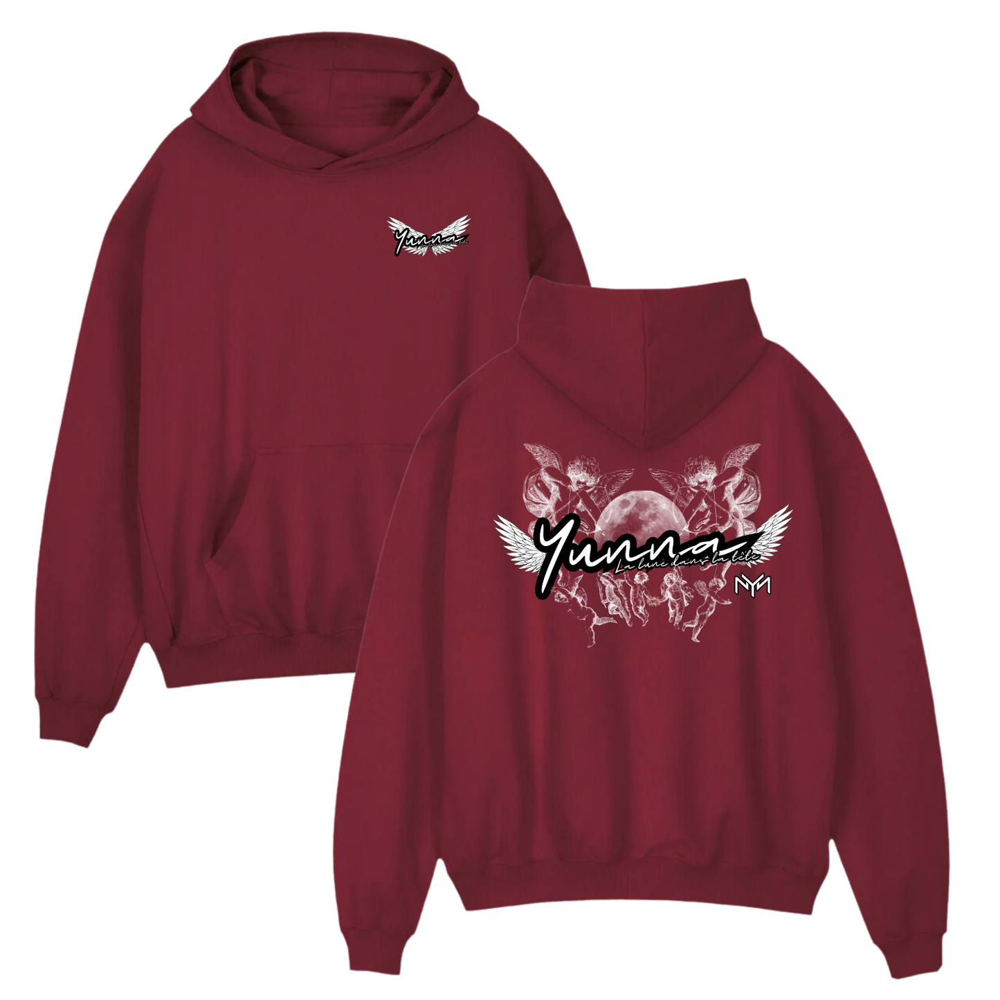 Hoodie Bordeaux - Personnalisation - Yunna France