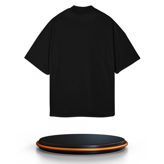 T-shirt Ultra Oversize Noir - Personnalisation