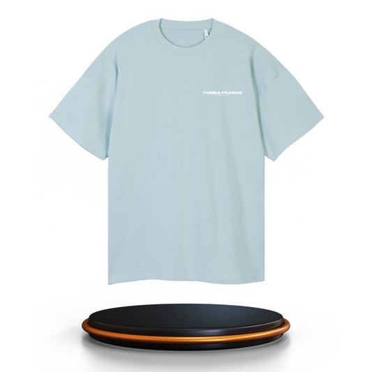 T-shirt Oversize Bleu Clair - Personnalisation