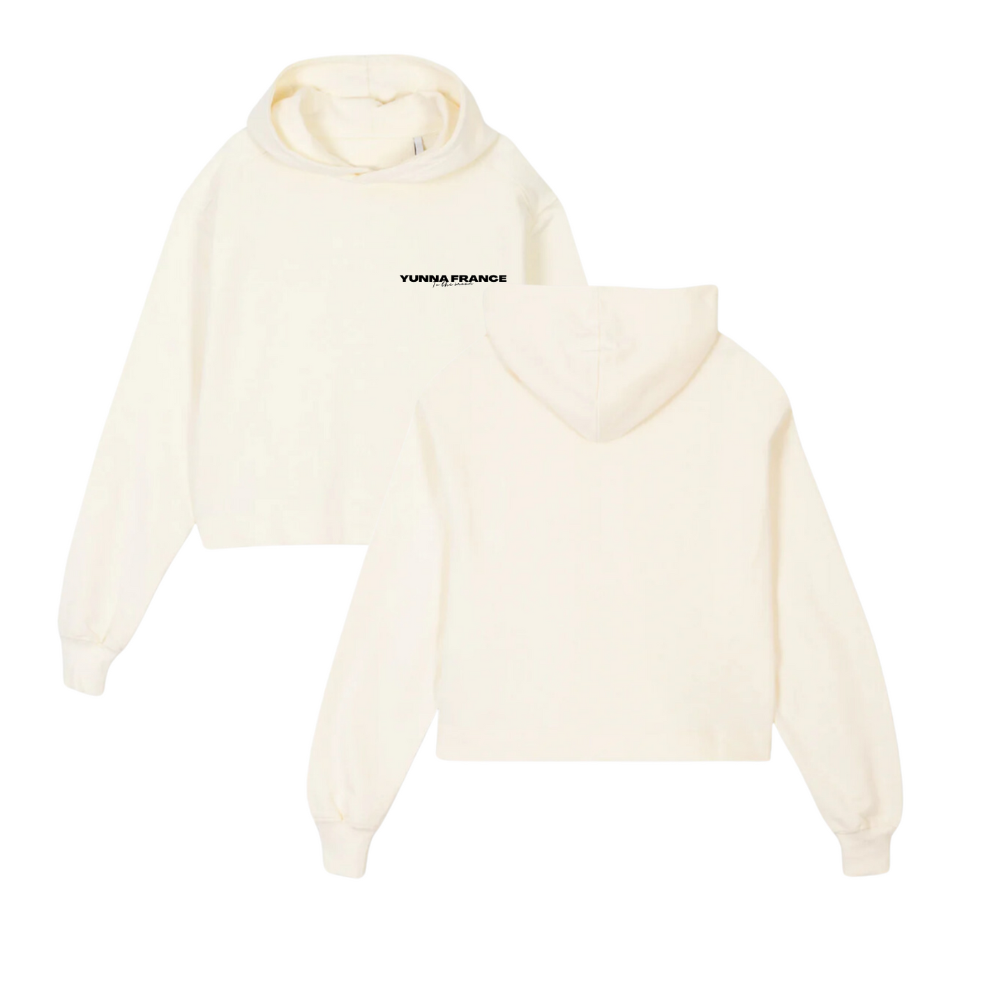 Hoodie Court Crème - Personnalisation - Yunna France