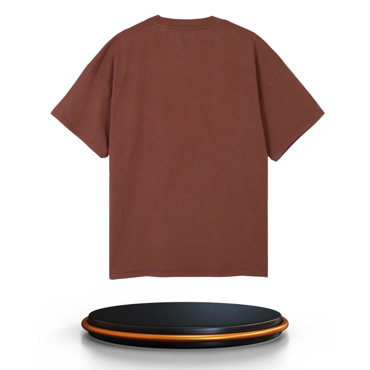 T-shirt Oversize Marron - Personnalisation