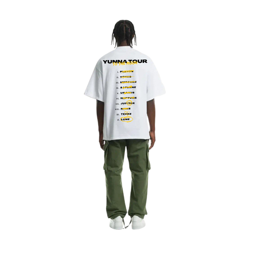 T-shirt Yunna Tour Ultra Oversize Blanc