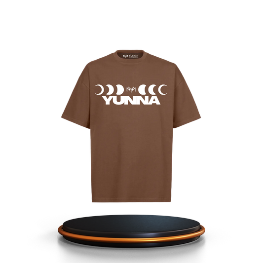 T-shirt Phase Lunaire Marron