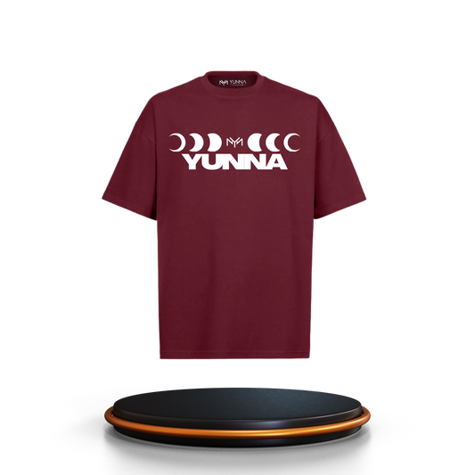 T-shirt Phase Lunaire Bordeaux