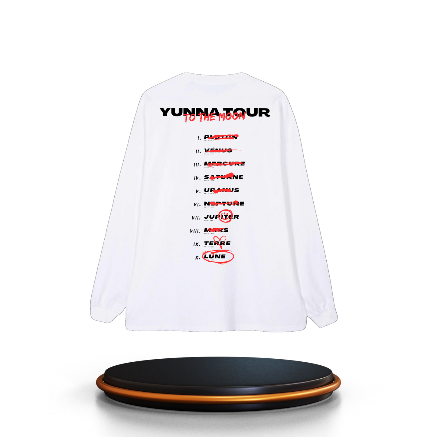 T-shirt manche longue Yunna Tour Blanc