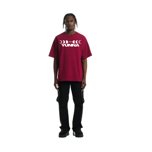 T-shirt Phase Lunaire Bordeaux