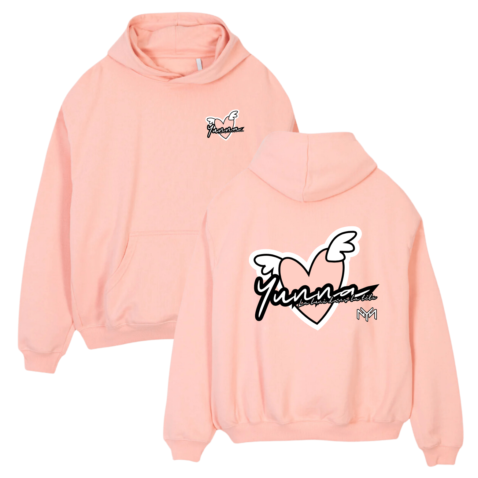 Hoodie Rose - Personnalisation - Yunna France
