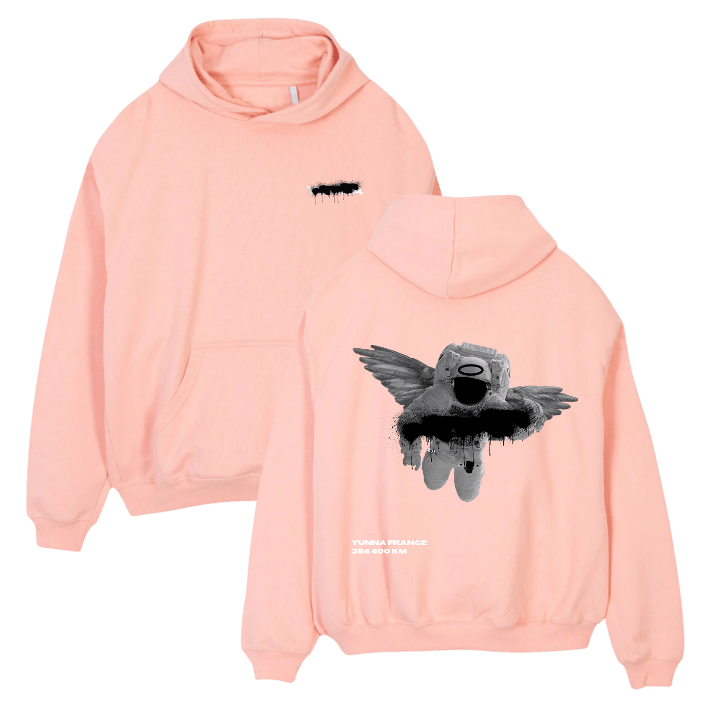 Hoodie Rose - Personnalisation - Yunna France