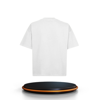 T-shirt Phase Lunaire Boxy Blanc